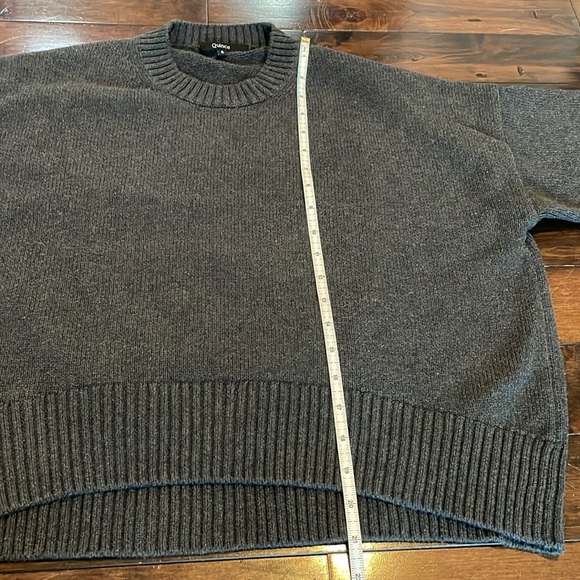 Quince Sweater Womens S Gray Boxy Oversized Preppy Academia Slightly cropped - Picture 5 of 12